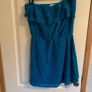 3/$20 Strapless teal dress